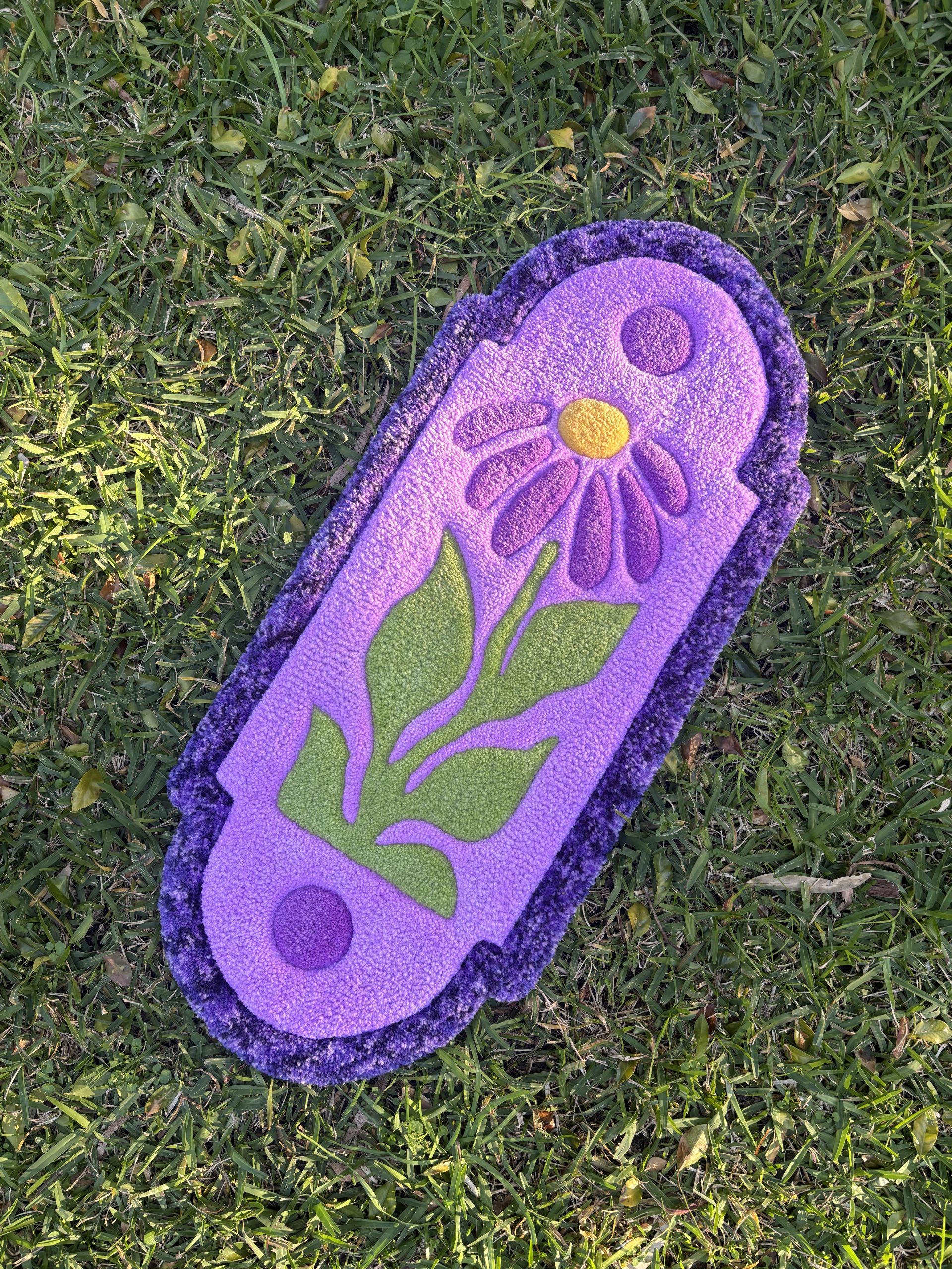 Flower Skateboard Rug